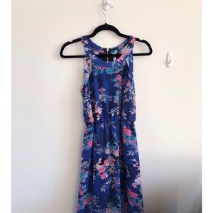 Blue Floral Maxi Dress